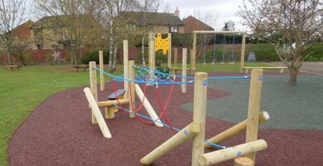 Playground Bonded Rubber Mulch in Pentwyn